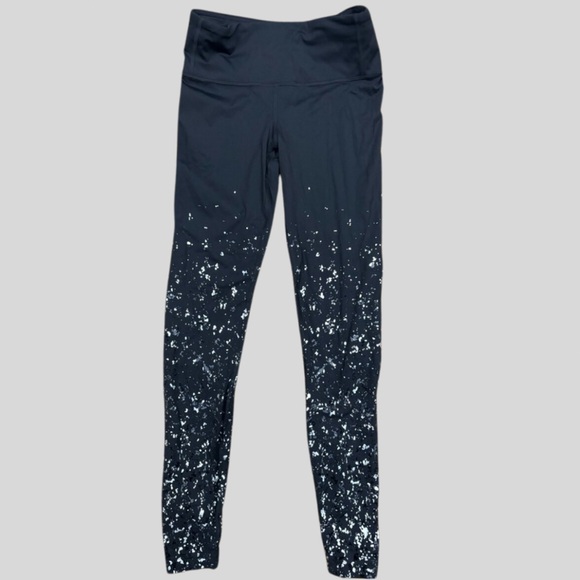 Lululemon black leggings with sparkle leg detailing - Picture 1 of 4